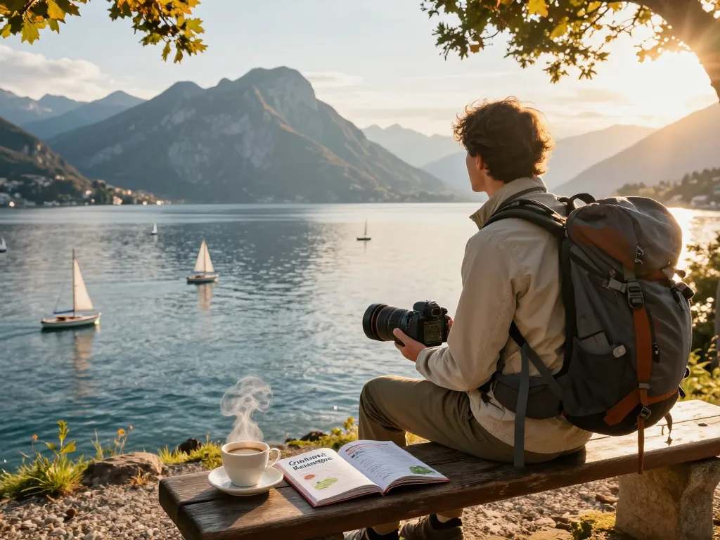 Reisender bewundert den Gardasee mit Tipps zu Gardasee-Reisetipps und zeigt beeindruckende Landschaften sowie Abenteuer-Einsichten.