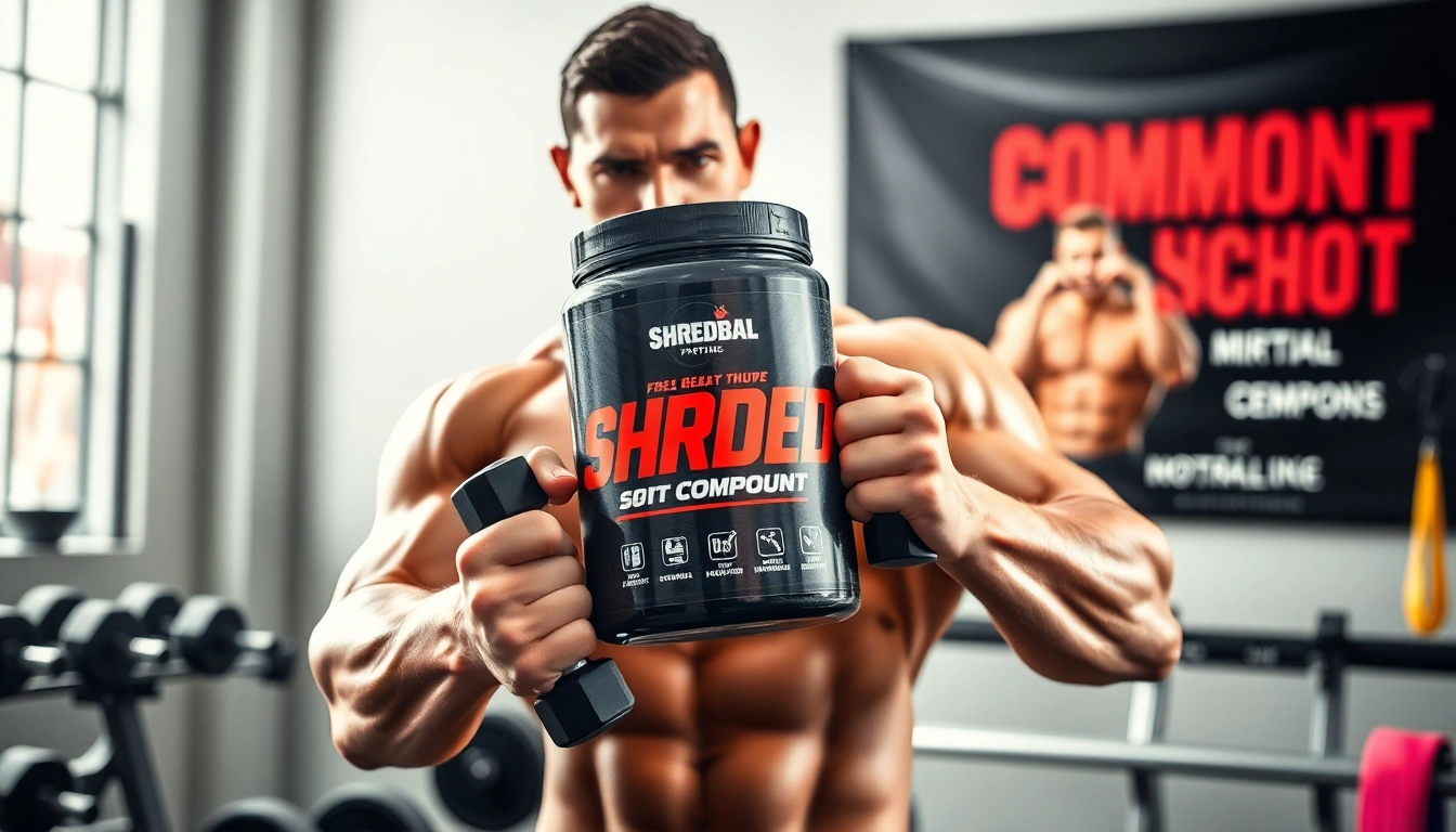 Shredbal Shred Short Compound showcasing strength and fitness in a dynamic gym environment.