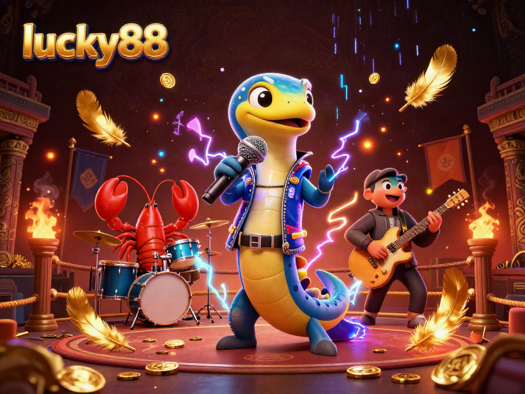 Experience the excitement of lucky88 at an underwater casino with vibrant 3D characters and dynamic effects.
