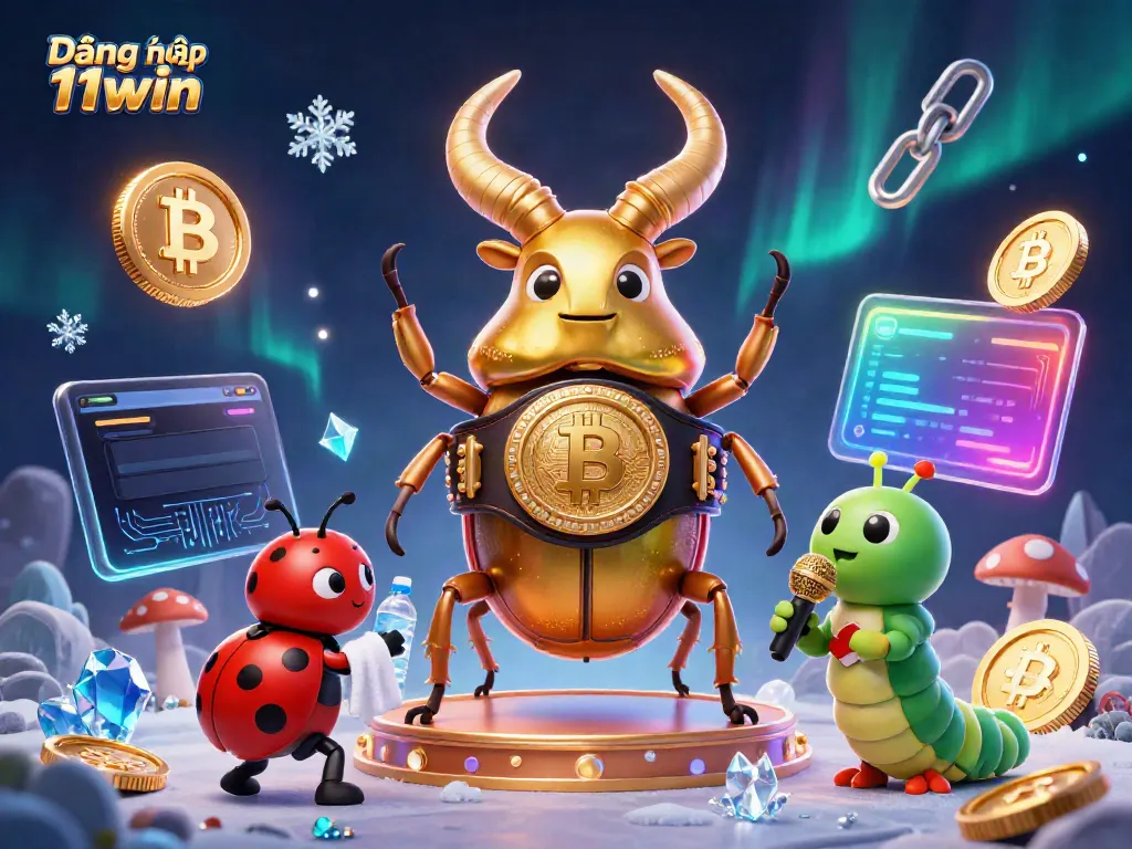 Engage in the thrilling realm of Đăng nhập 11win with dynamic casino elements surrounding vibrant cartoon characters.