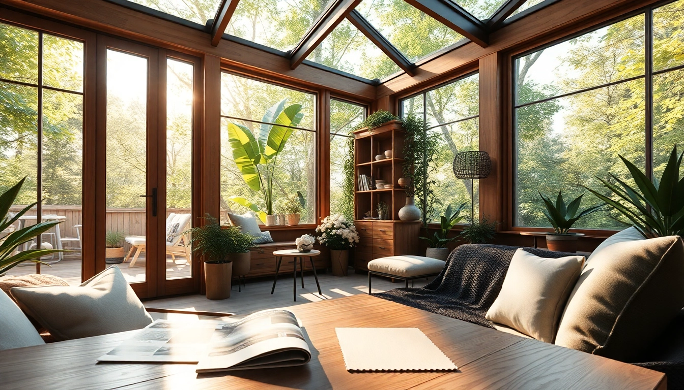 Wintergarten Konfigurator displays diverse design options in a bright, inviting atmosphere.