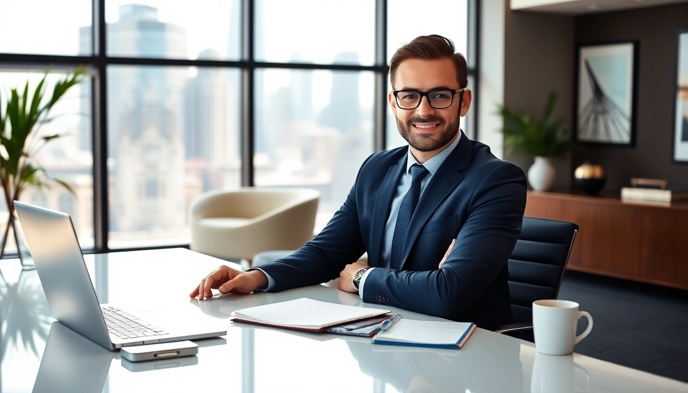 Headhunter Schweiz im modernen Büro beim Führen eines Interviews mit Kandidaten.