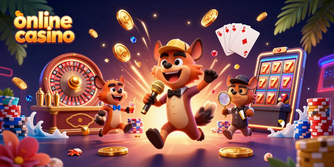 Watch hyenas thrive in this lively online casino scene with vibrant games and excitement.